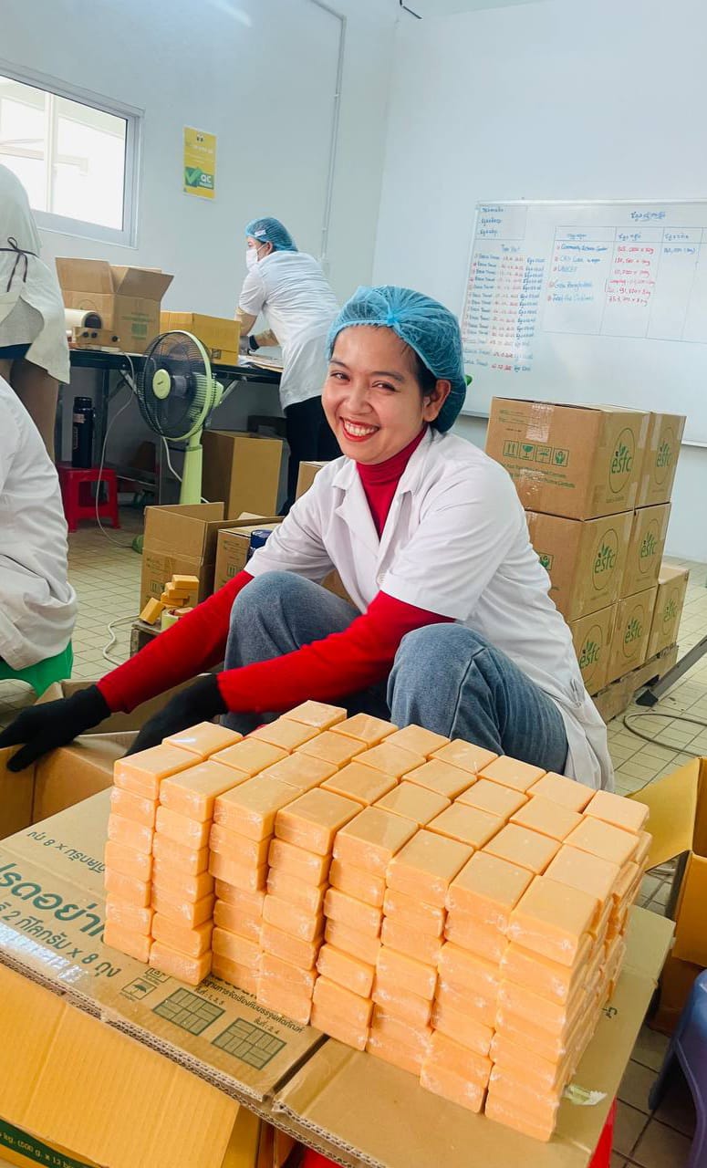 Soap production at Eco-Soap Bank